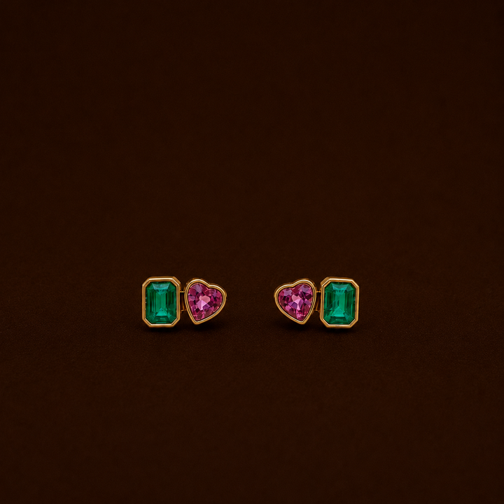 Amora Twin Gem Earrings