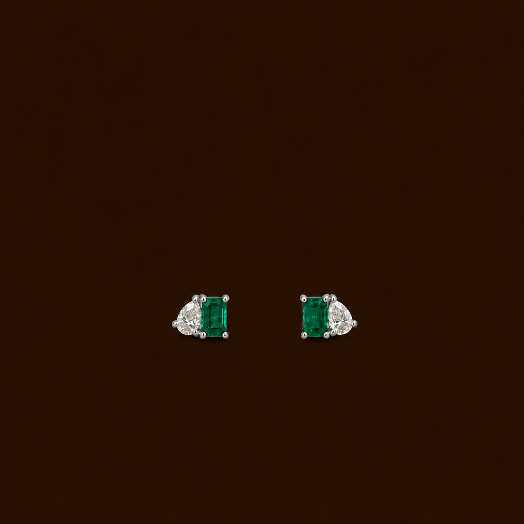 Emerald Duo Earrings