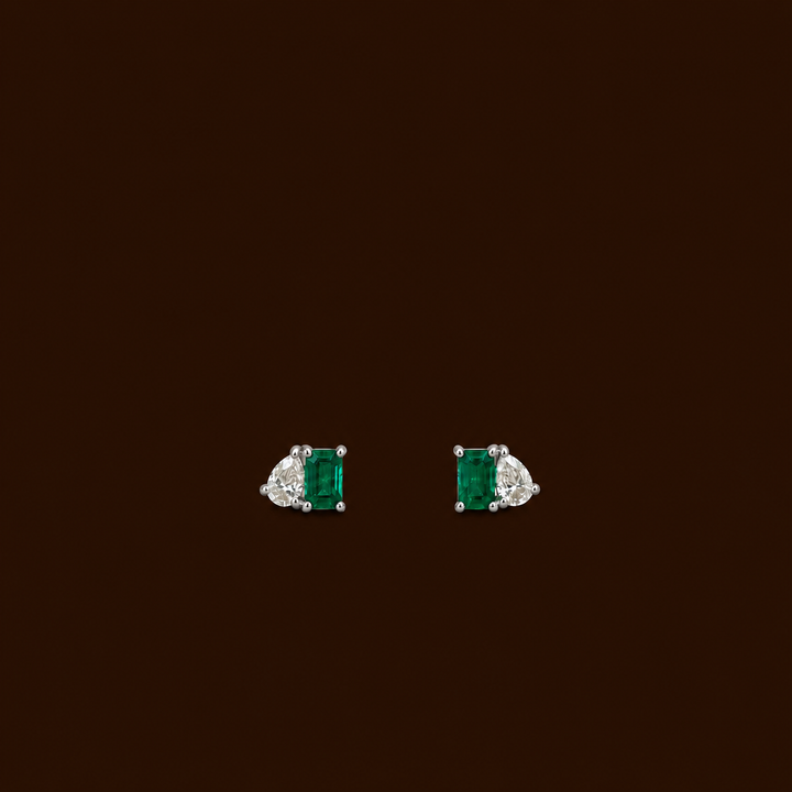 Emerald Duo Earrings